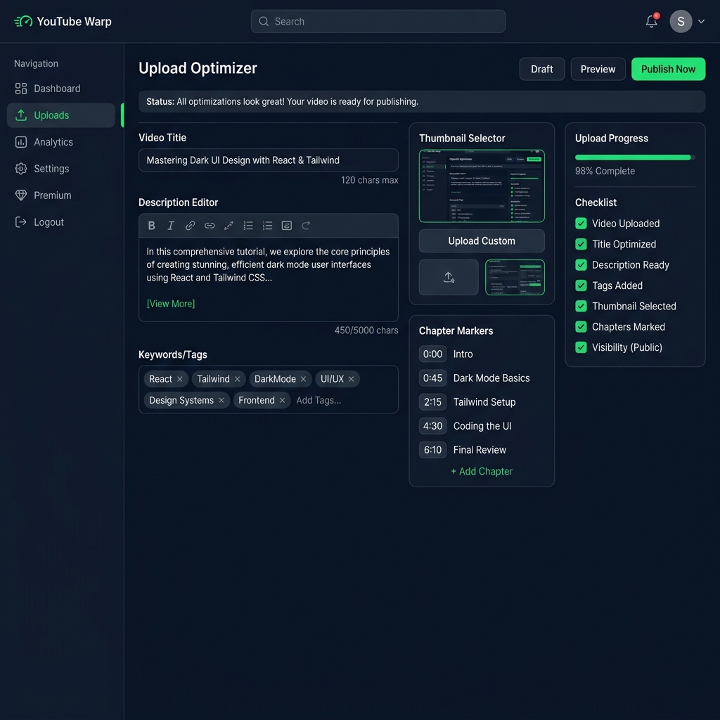 Warp Upload Optimizer tutorial thumbnail